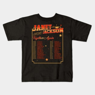 Janet Jackson Vintage Tour Concert Kids T-Shirt